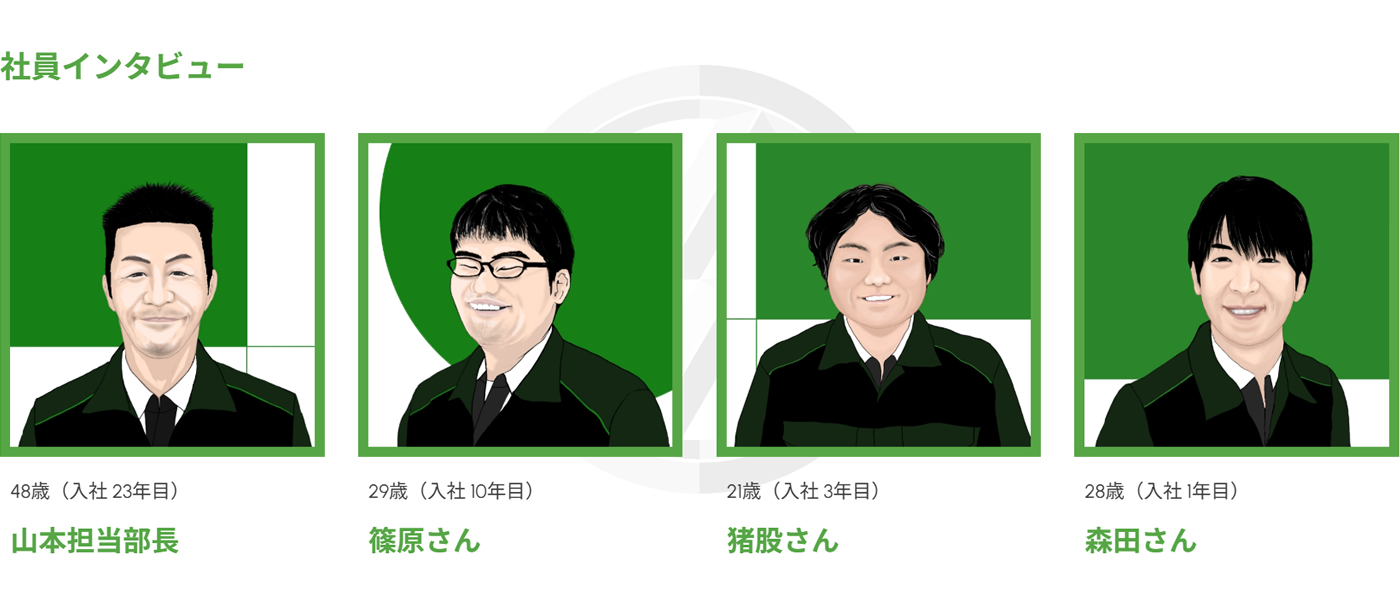社員紹介（社員インタビュー）ページイメージ