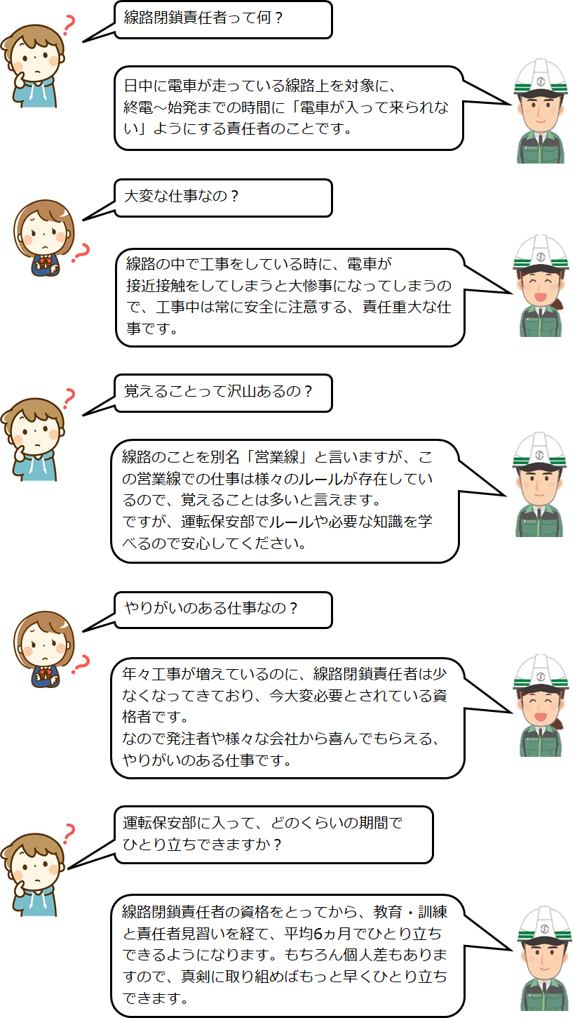 線路閉鎖責任者ってどんな仕事？